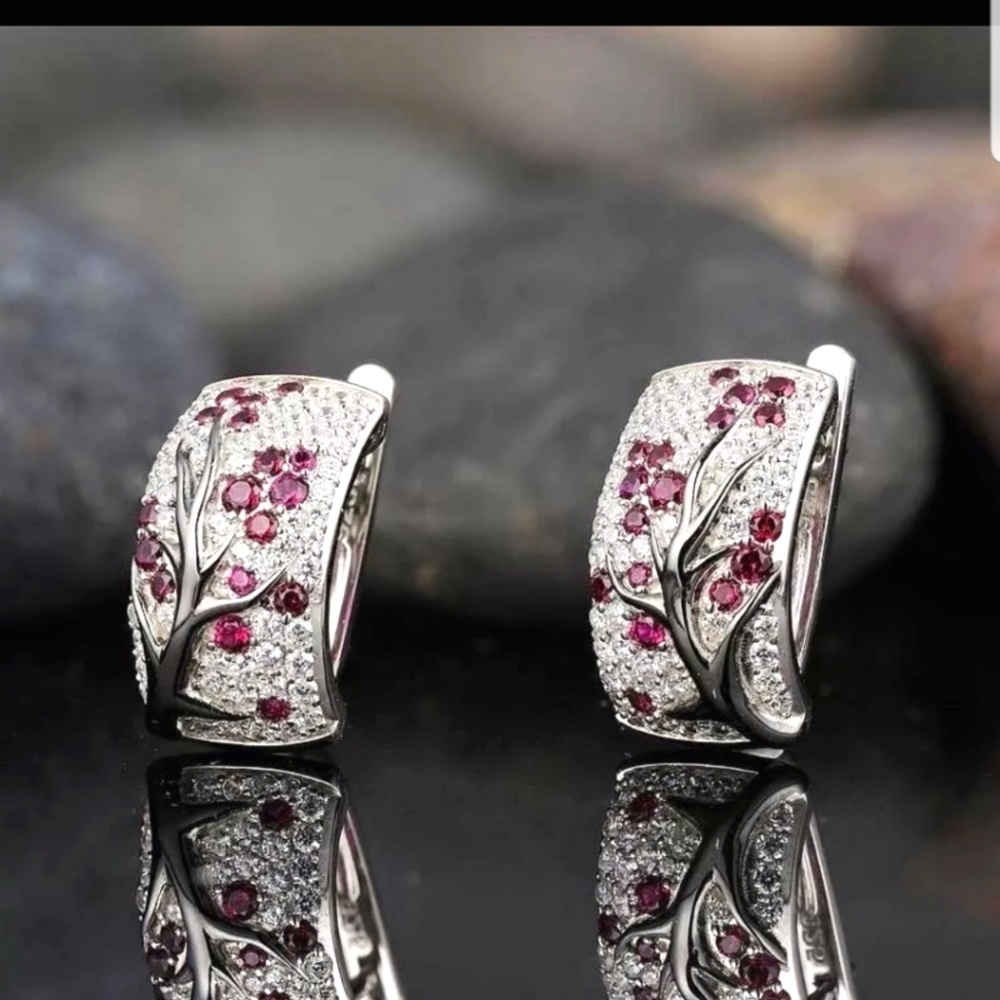 Delysia's Plum Tree Earrings